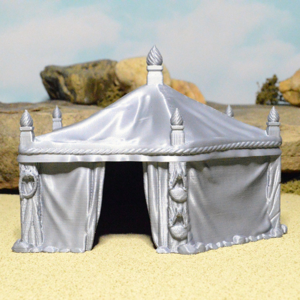 Large Tent 28mm 32mm for D&amp;D Camp Terrain DnD Terrain | Etsy