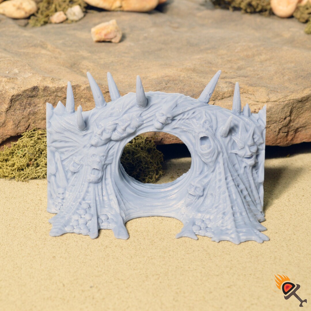 Tormented Portal 15mm 28mm for D&amp;D Terrain, Dnd Pathfinder Demon Door ...