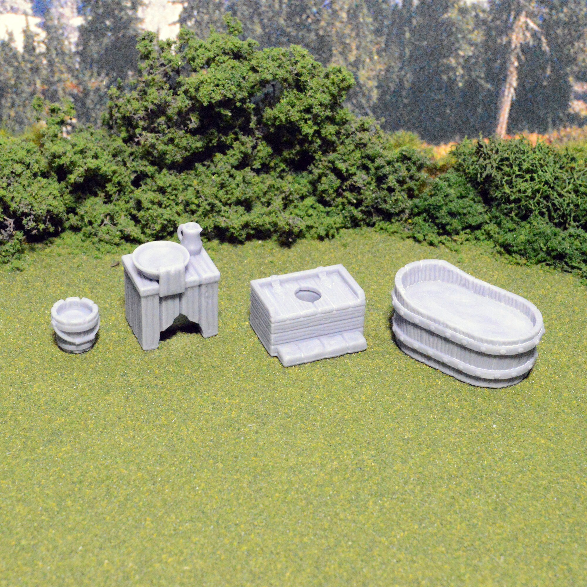 Miniature Bathroom Furniture 15mm 28mm 32mm for D&D Terrain Etsy
