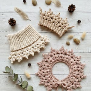 BUNDLE Crown collection- Crochet Pattern PDF - English | Baby–Adult Sizes | Matching Mommy & Me| Instant Download