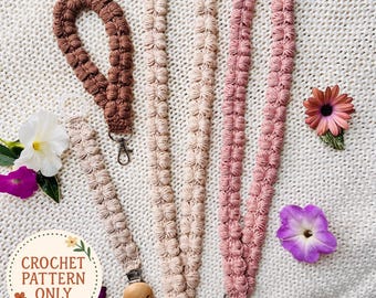 Crochet Butterfly Pattern: 3-in-1 Pacifier Clip, Lanyard, Keychain (PDF Pattern - US Terms)