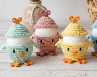 Crochet Chicken Egg Cup Pattern – Easter Table Decor (PDF Download) English US-terms