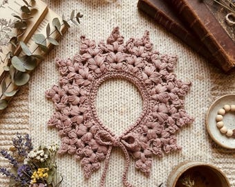 Crown Collar Pattern PDF, English Us-terms – for Baby, Child & Adult | Vintage Style