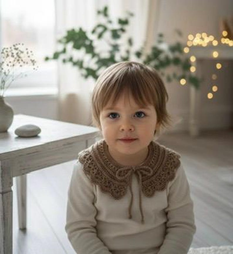 Crochet Collar Pattern: Baby to Adult, Heirloom Style (PDF Pattern) image 4