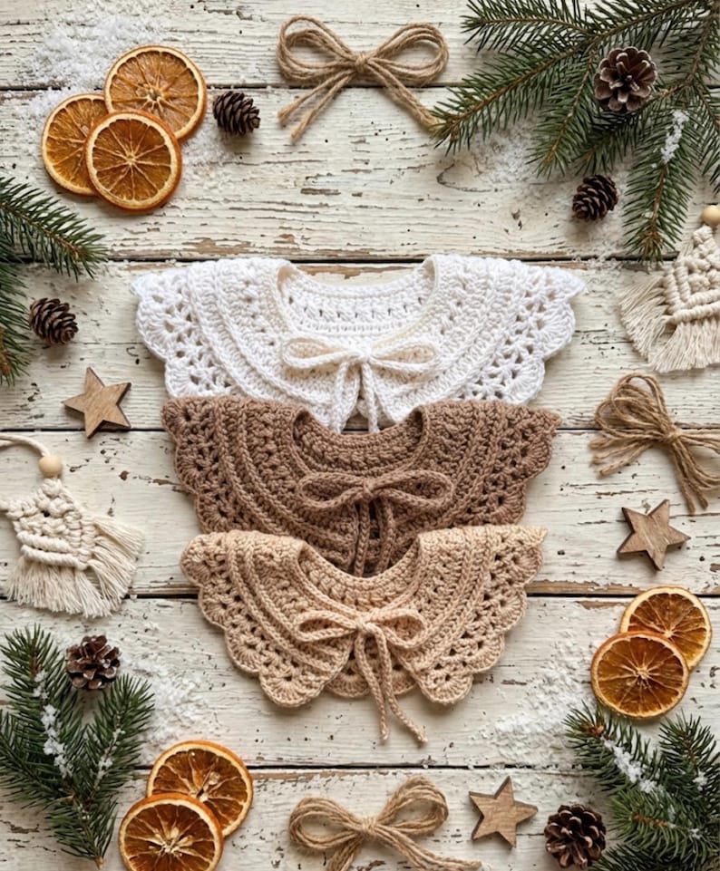 Crochet Collar Pattern: Baby to Adult, Heirloom Style (PDF Pattern) image 15