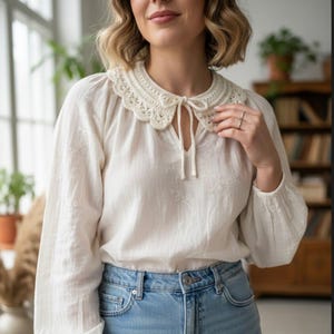 Crochet Collar Pattern: Baby to Adult, Heirloom Style (PDF Pattern) image 5
