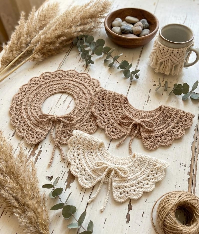 Crochet Collar Pattern: Baby to Adult, Heirloom Style (PDF Pattern) image 9