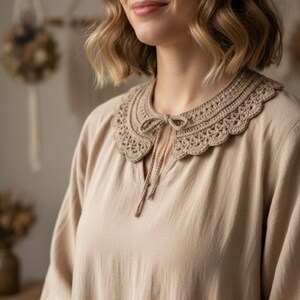 Crochet Collar Pattern: Baby to Adult, Heirloom Style (PDF Pattern) image 7