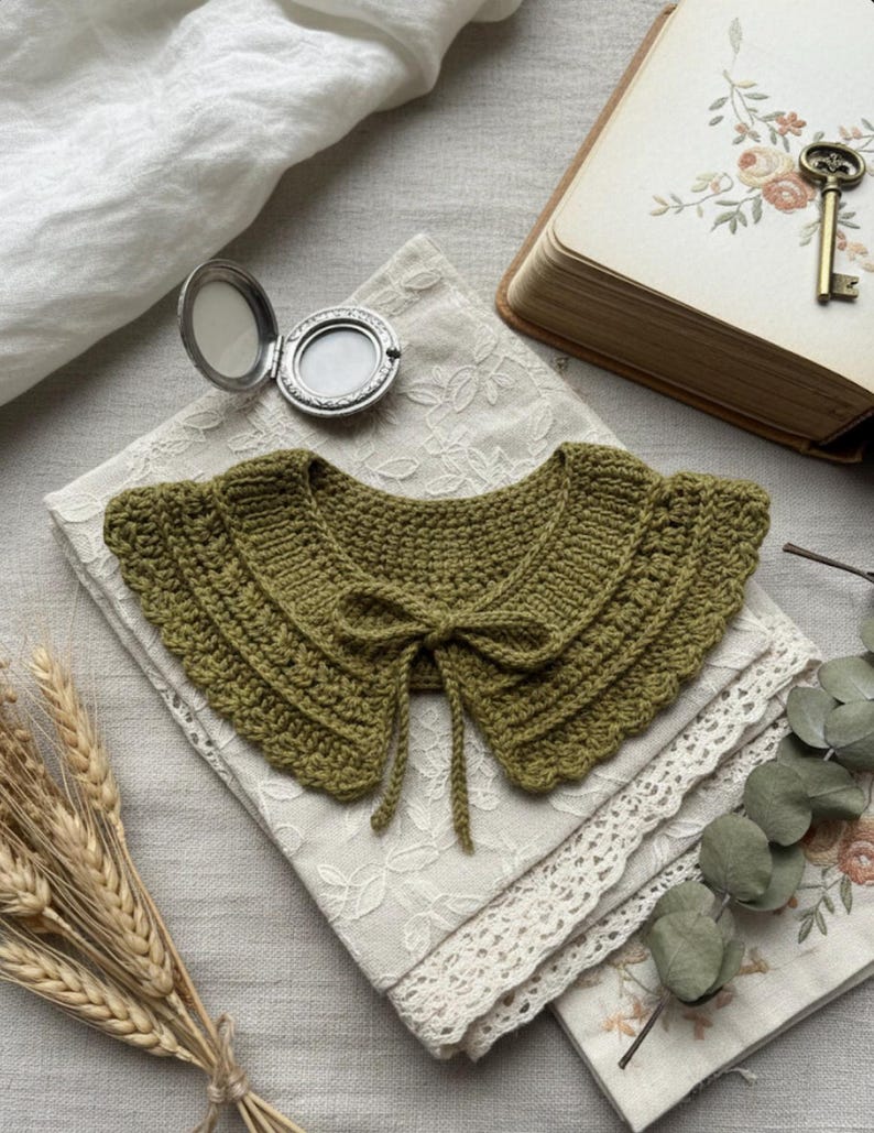Lily Crochet Collar Pattern, Baby to Adult Sizes (PDF Pattern) image 6