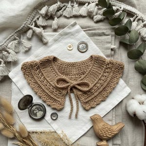 Lily Crochet Collar Pattern, Baby to Adult Sizes (PDF Pattern) image 4