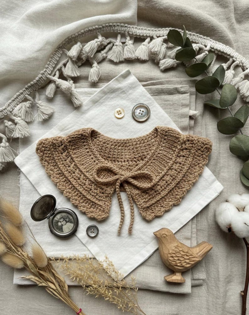 Lily Crochet Collar Pattern, Baby to Adult Sizes (PDF Pattern) image 4