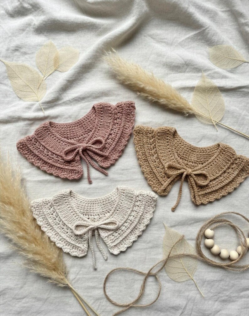 Lily Crochet Collar Pattern, Baby to Adult Sizes (PDF Pattern) image 8