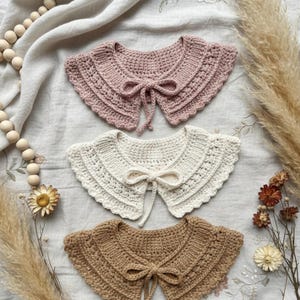 Lily Crochet Collar Pattern, Baby to Adult Sizes (PDF Pattern)
