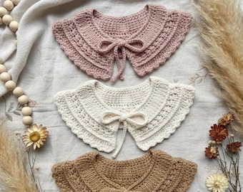 Lily Crochet Collar Pattern, Baby to Adult Sizes (PDF Pattern)