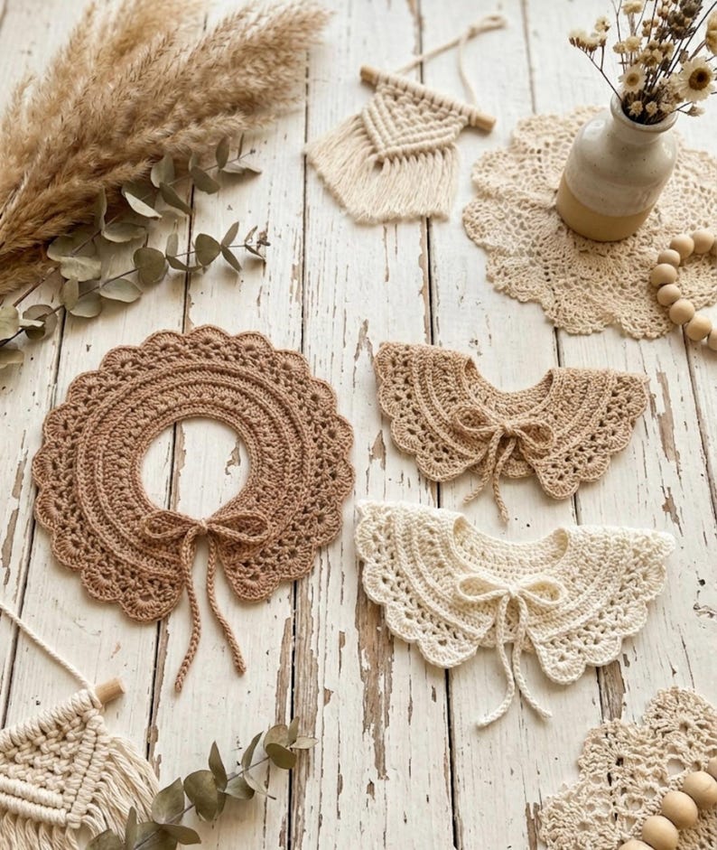 Crochet Collar Pattern: Baby to Adult, Heirloom Style (PDF Pattern) image 10