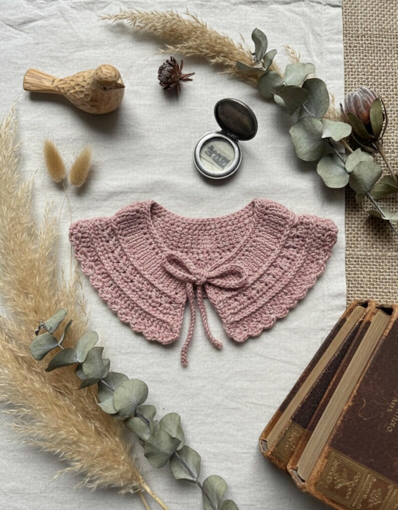 Lily Crochet Collar Pattern, Baby to Adult Sizes (PDF Pattern) image 12