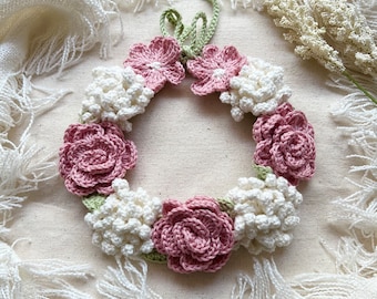 Flower Wreath crochet pattern US- Terms