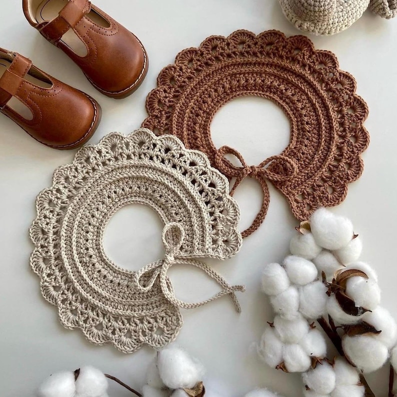 Crochet Collar Pattern: Baby to Adult, Heirloom Style (PDF Pattern) image 12