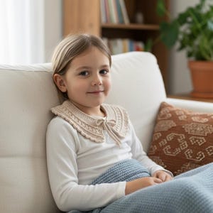 Lily Crochet Collar Pattern, Baby to Adult Sizes (PDF Pattern) image 7