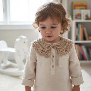 Crochet Collar Pattern: Baby to Adult, Heirloom Style (PDF Pattern) image 2