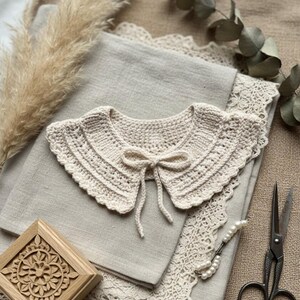 Lily Crochet Collar Pattern, Baby to Adult Sizes (PDF Pattern) image 11