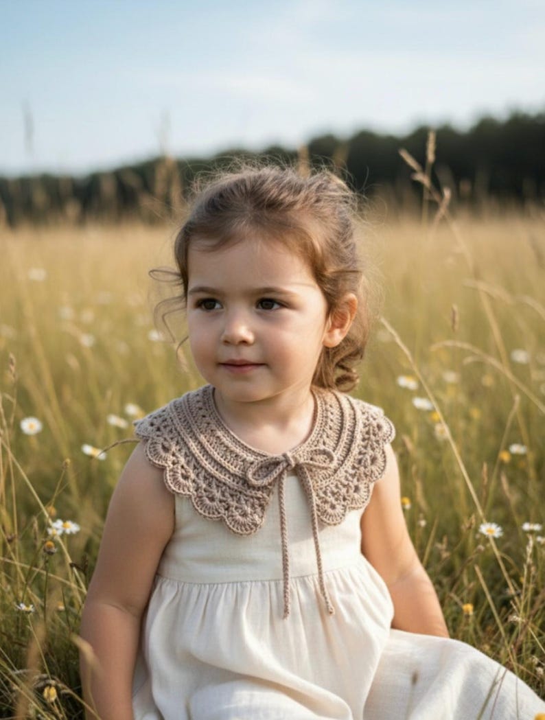 Crochet Collar Pattern: Baby to Adult, Heirloom Style (PDF Pattern) image 6