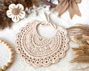 Crochet Baby Bib Pattern PDF: Bandana Drool Bib (US Terms)