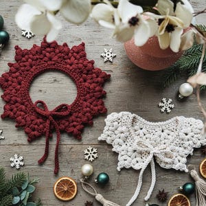 Crochet Snowflake Collar Pattern: Baby to Adult Sizes (US Terms) (PDF Pattern) image 11