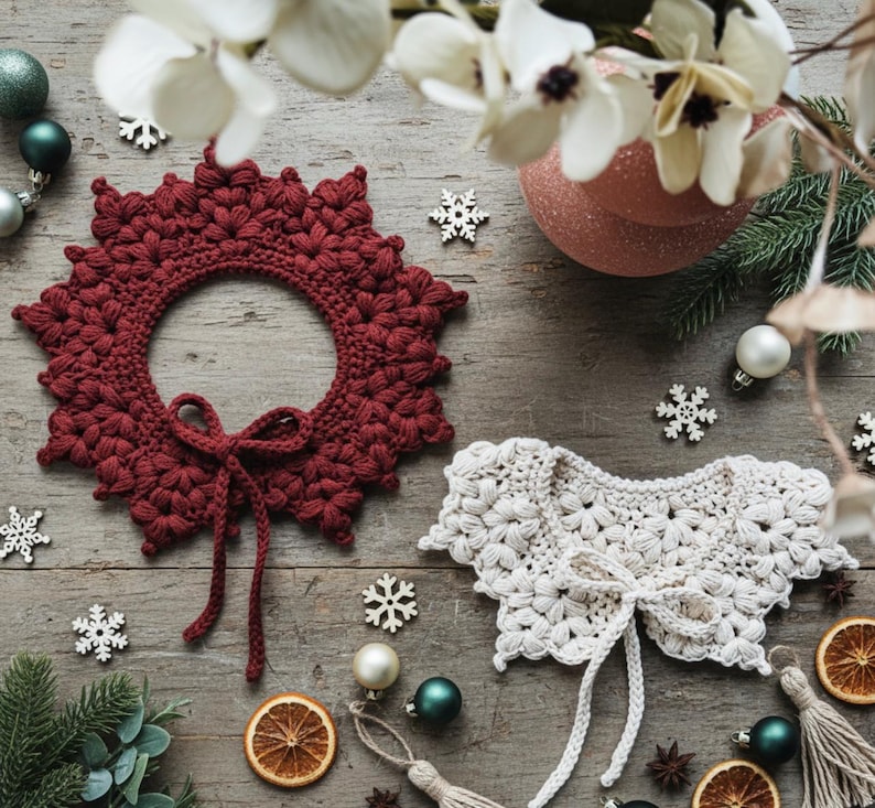 Crochet Snowflake Collar Pattern: Baby to Adult Sizes (US Terms) (PDF Pattern) image 11