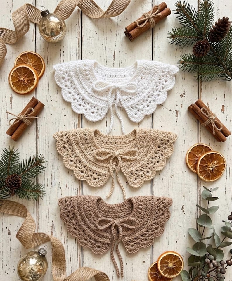 Crochet Collar Pattern: Baby to Adult, Heirloom Style (PDF Pattern) image 16