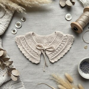 Lily Crochet Collar Pattern, Baby to Adult Sizes (PDF Pattern) image 9