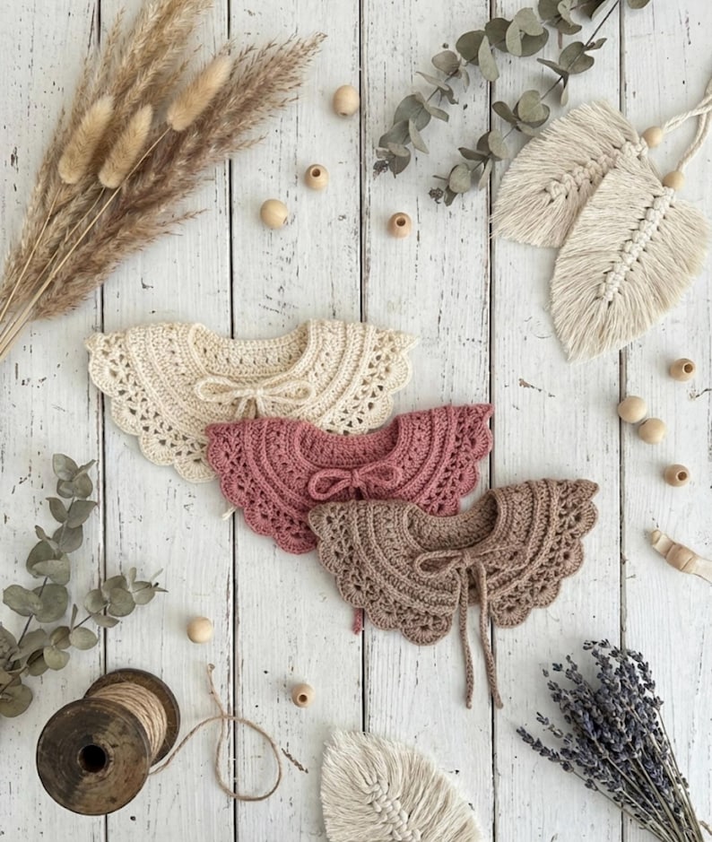 Crochet Collar Pattern: Baby to Adult, Heirloom Style (PDF Pattern) image 8