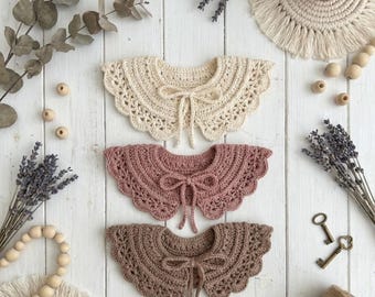 Crochet Collar Pattern: Baby to Adult, Heirloom Style (PDF Pattern)