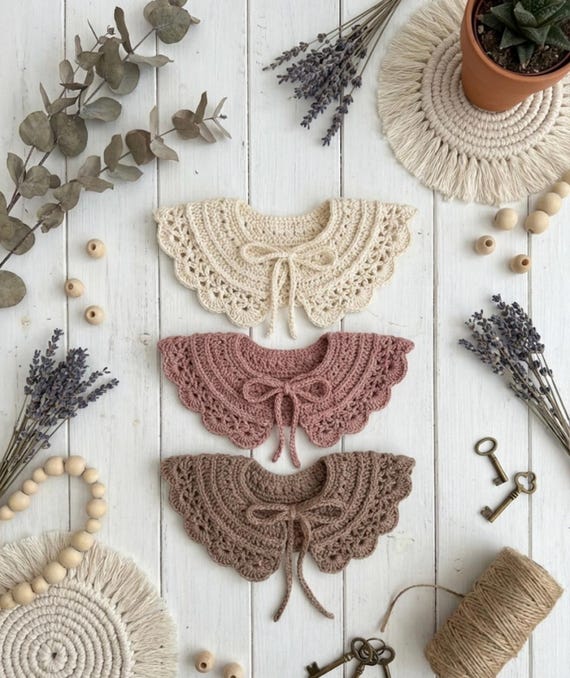 Crochet Collar Pattern: Baby to Adult, Heirloom Style (PDF Pattern)