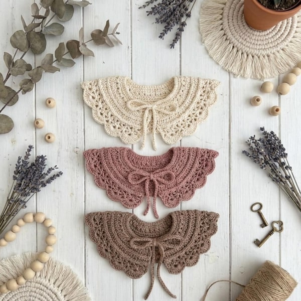 Crochet Collar Pattern: Baby to Adult, Heirloom Style (PDF Pattern)