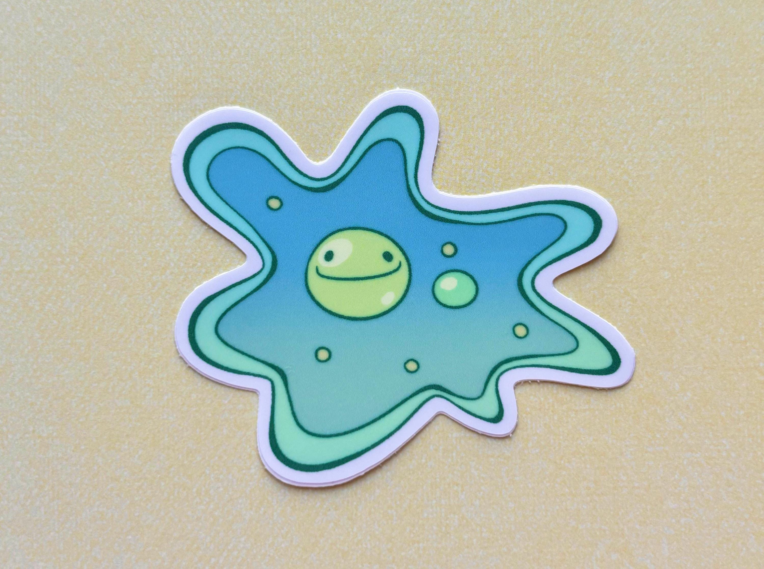 Happy Amoeba Sticker | Cute Funny Amoeba Sticker, Biology Biologist ...