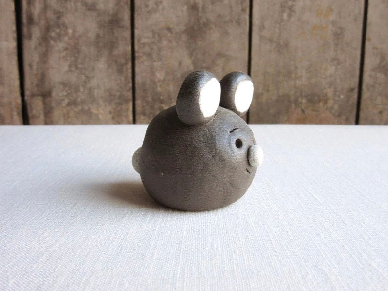 Koala Bear Ceramic Figurine Brown Gray Stoneware Ceramic Miniature Koala, Funny Koala Figurine, Koala Lovers Gift, Australian Animals image 4