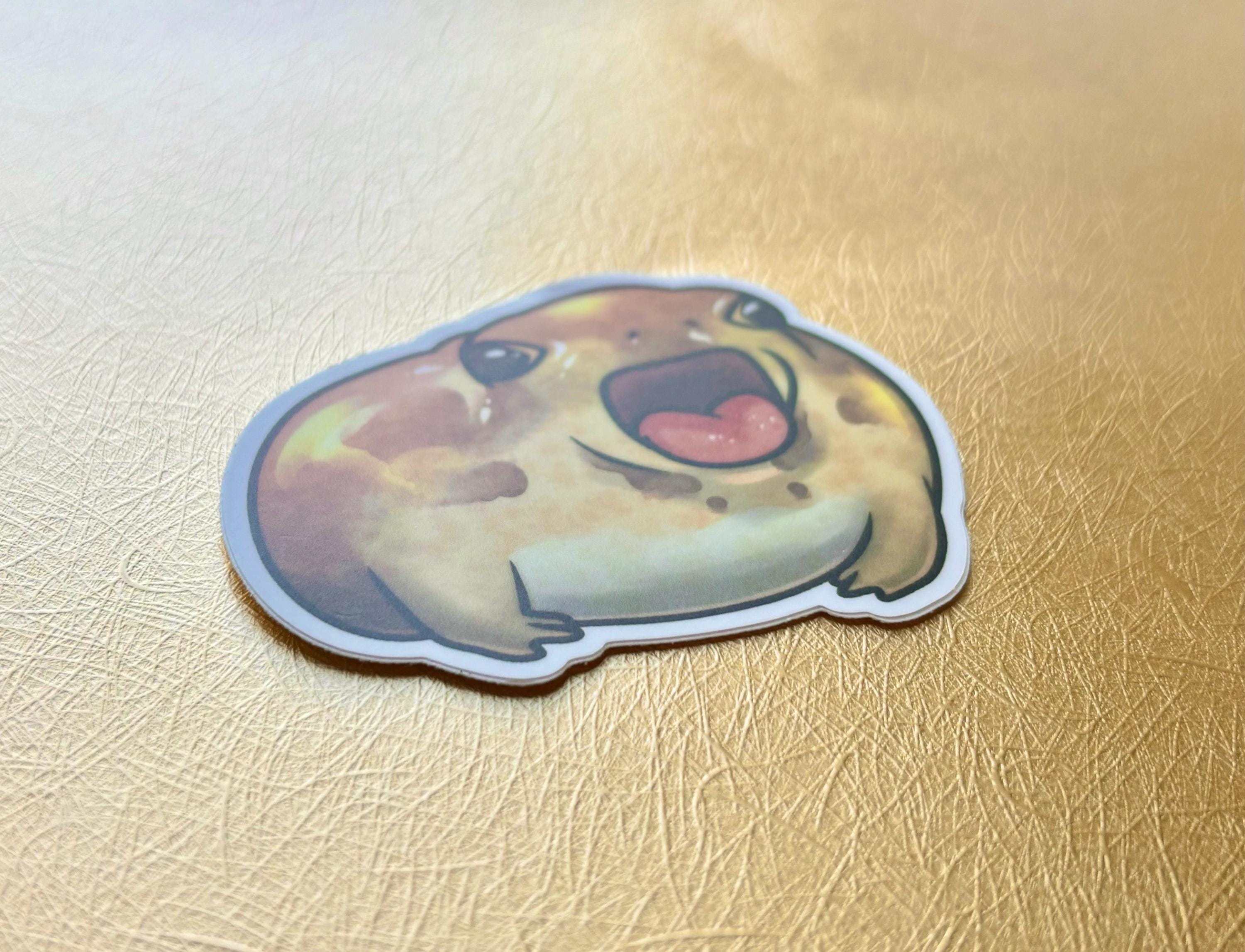 Yawning Rain Frog Sticker | Cute Rain Frog Sticker, Large Vinyl Matte ...