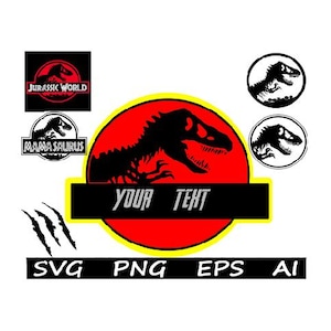 Jurassic Park | Jurassic World Blank Logo SVG PNG Cut File | Instant Download