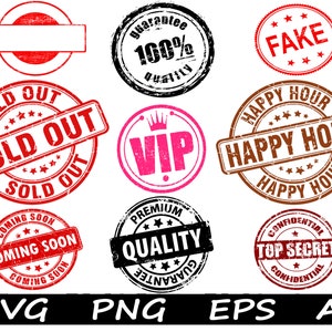 Top Secret SVG Vector Stamps Rubber Stamps PNG