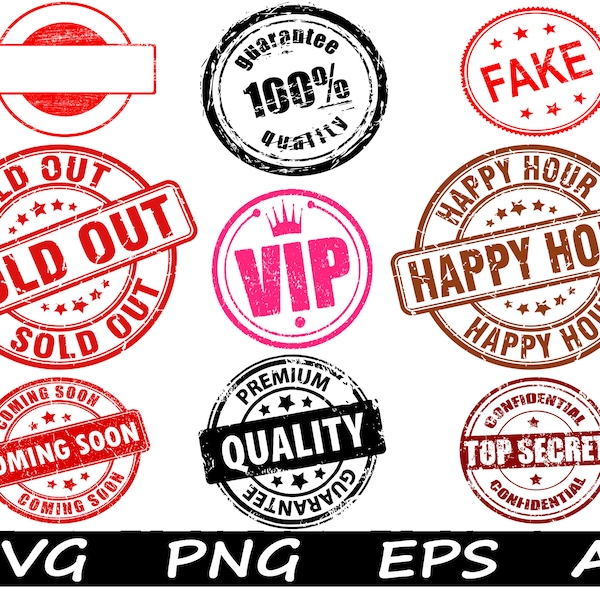Top Secret SVG Vector Stamps Rubber Stamps PNG