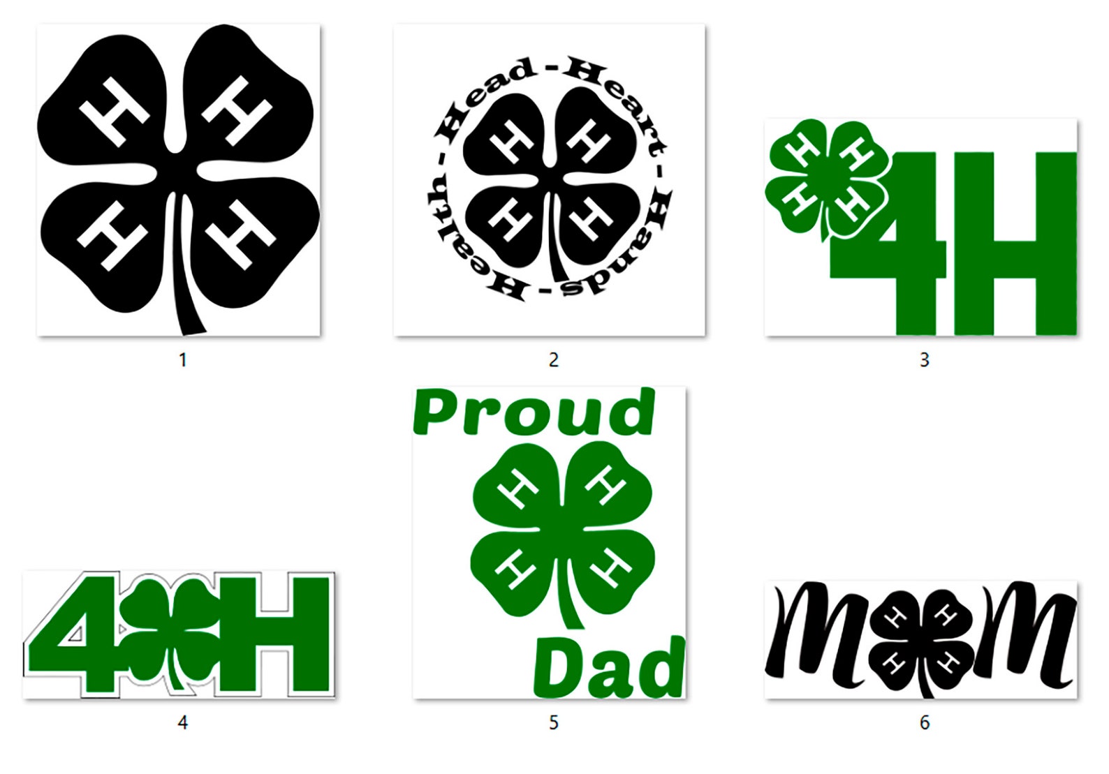 4H Logo SVG 4H Circle SVG Design 4H SVG Bundle Etsy