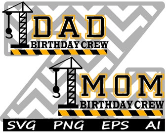 SVG del equipo de cumpleaños de mamá y papá