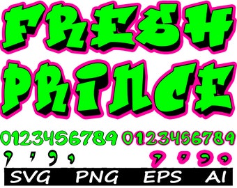 Fuentes Prince frescas SVG