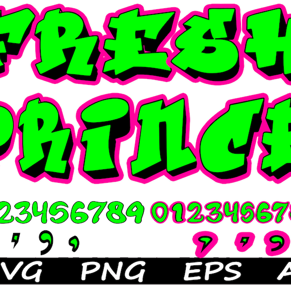 Fresh Prince Fonts SVG