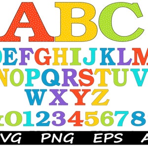 Monogram SVG , PNG, Split Polka Dot Alphabet, Digital Download, Cricut, Silhouette, Glowforge, png files