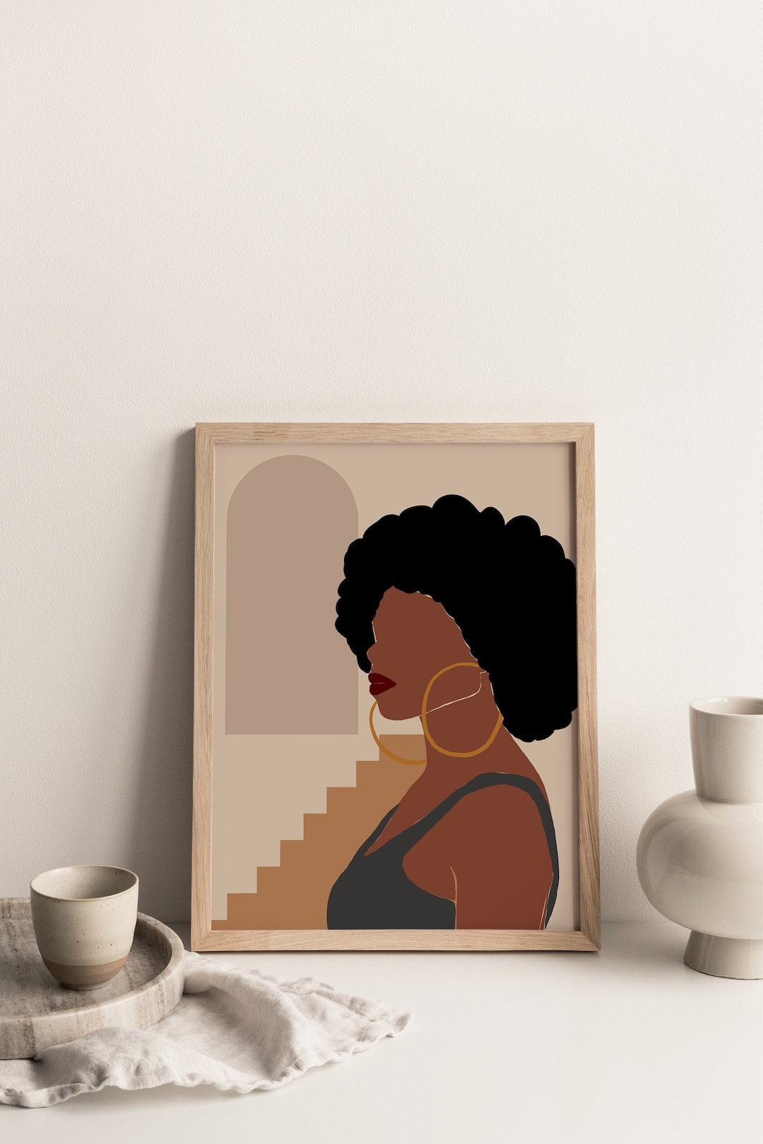Black Woman Wall Art Afro Art Print African Woman - Etsy