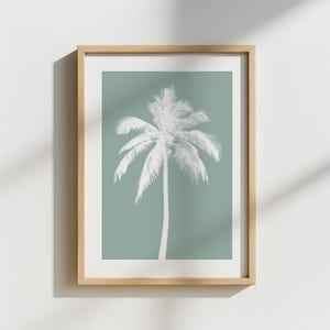 Palm Tree Print, Beach Poster, Coastal Wall Art, Beach House Decor, Ocean Print, Retro Beach Wall Art, Trendy Coastal Wall Art, Summer Print