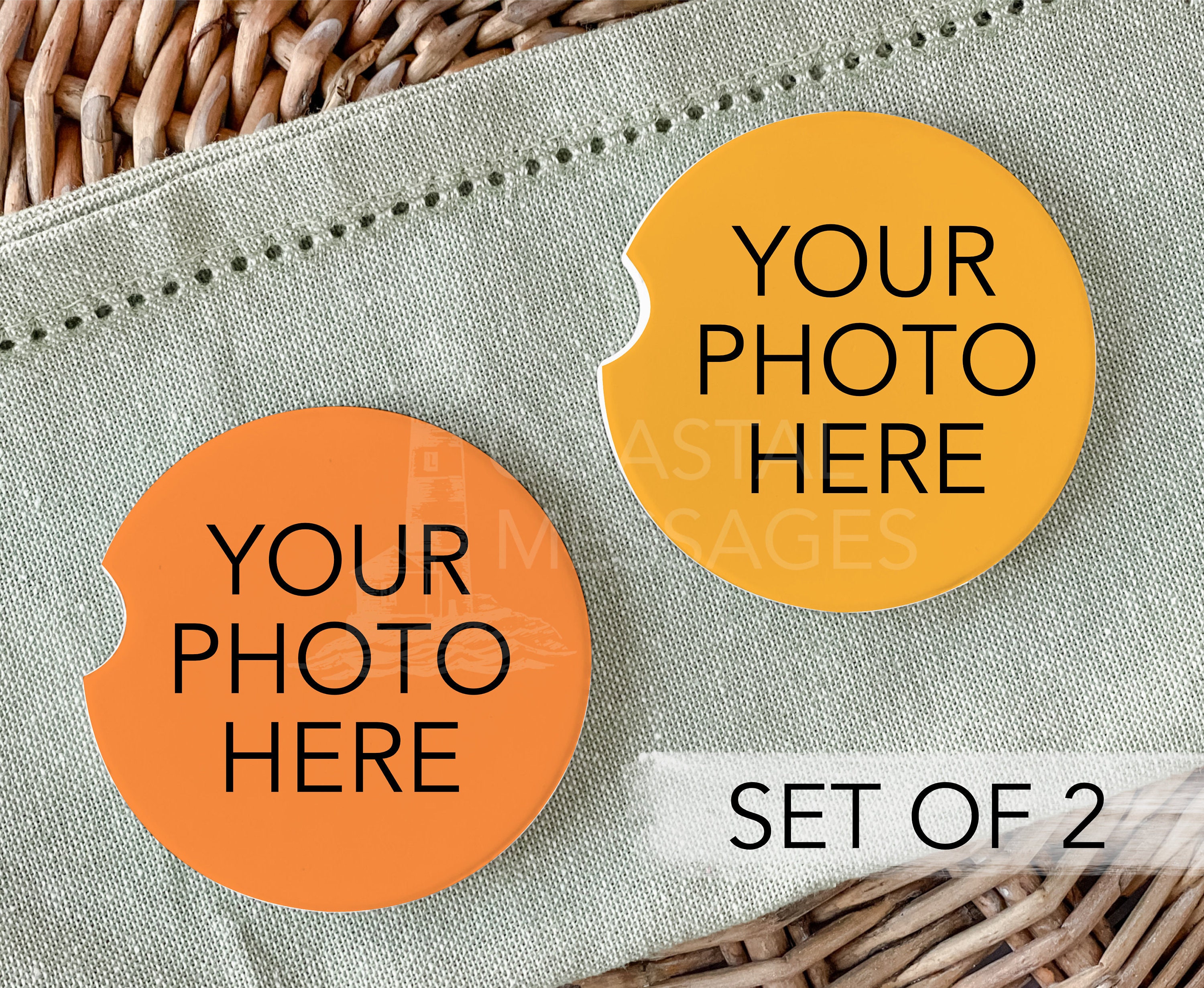 Custom Car Coasters Set of 2 Personalized Photo Car Coasters Etsy