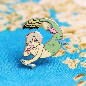 Mmm Fish enamel pin